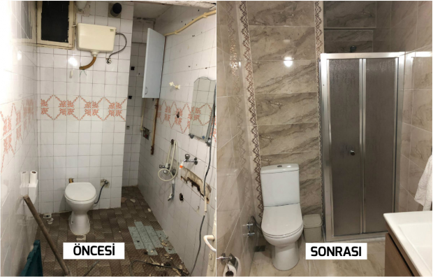 vannas istabas atjaunošana