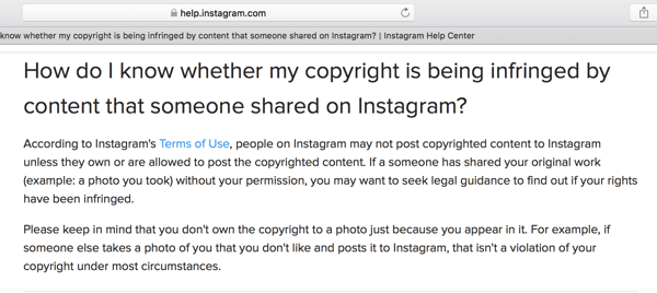 Instagram palīdzības centrā ir izklāstītas dažas autortiesību vadlīnijas.