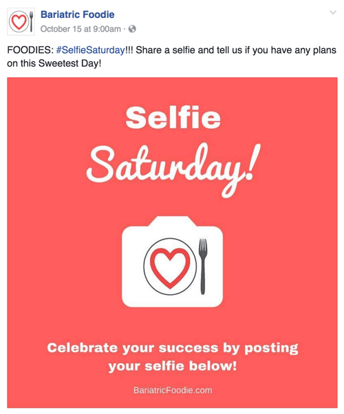 selfiju sestdienas sociālās ziņas piemērs