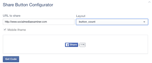 facebook koplietošanas poga ir iestatīta uz URL