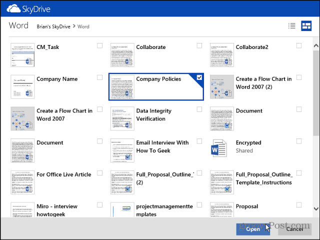 Kā koplietot failus no SkyDrive vietnē Outlook.com