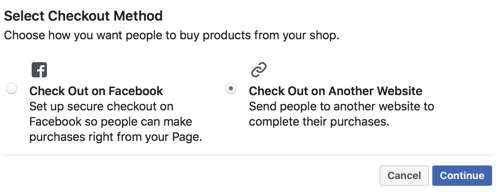 Facebook ļauj jums izvēlēties, vai vēlaties, lai lietotāji izrakstītos vietnē Facebook, vai nosūta tos uz jūsu vietni, lai pārbaudītu.
