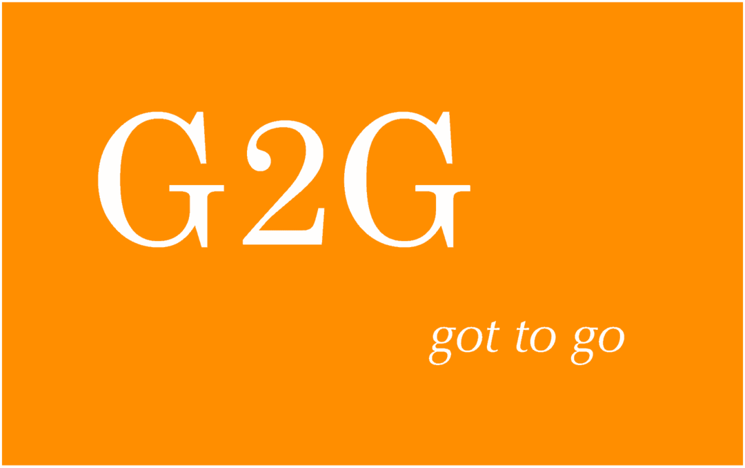 G2G nozīme