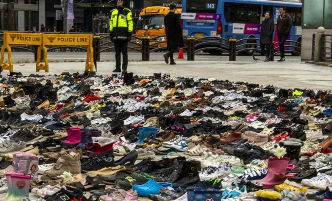 Cilvēcības mācība no Dienvidkorejas! Palestīnas laukumos viņi sarindoja simtiem apavu