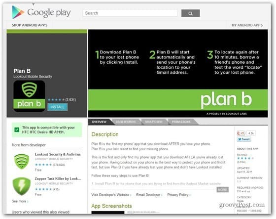 plāns b Google Play veikals