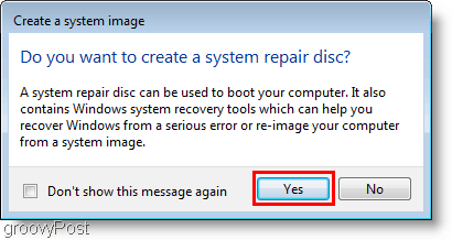 Windows 7: izveidojiet sistēmas attēlu