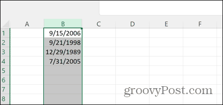 Excel konvertētie datumi