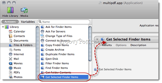 Apvienojiet PDF failus, izmantojot Automator, izmantojot Mac OS X