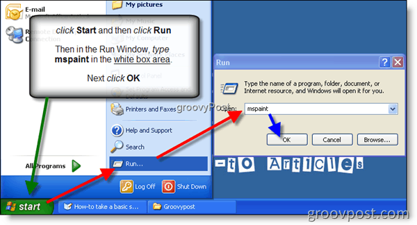 Uzņemiet ekrānuzņēmumu operētājsistēmā Windows XP