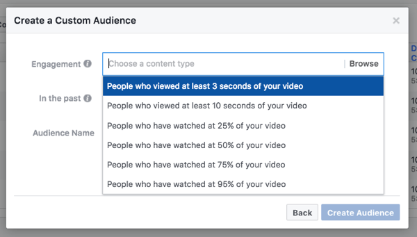 Atlasiet cilvēkus pēc tā, cik lielu daļu jūsu videoklipa viņi ir noskatījušies.