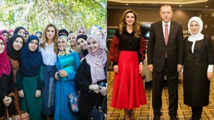 Jordānijas karalienes Rania Al Abdullah mode un to kombinācijas