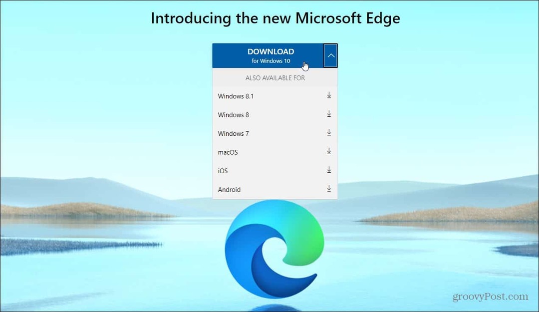 Kā instalēt jauno Microsoft Edge pārlūku