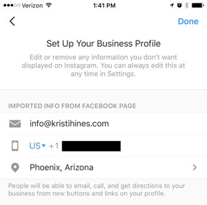 instagram biznesa profils izveido savienojumu ar facebook lapu