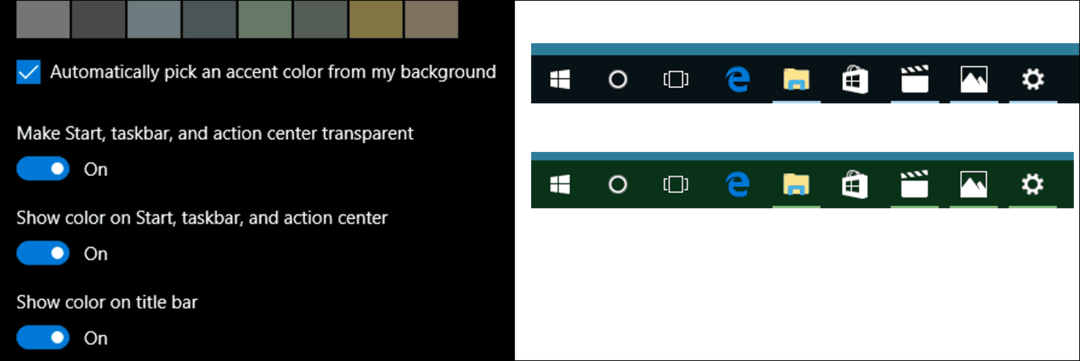 Atjauniniet Windows 10 krāsas personalizācijas iestatījumos