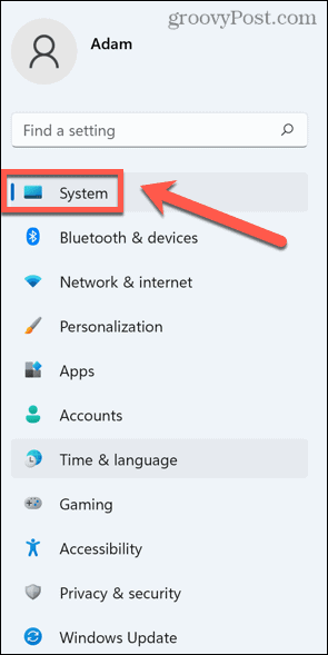 Windows 11 sistēmas izvēlne