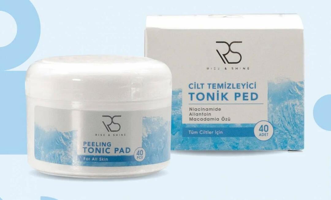 Ko dara Rise and Shine Peeling Tonic Pad un kā to lietot?