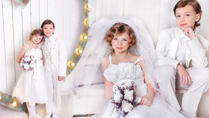 Ko vilkt kāzās? Bērnu kāzu kleitu modeļi un ieteikumi