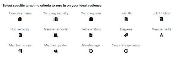 LinkedIn kampaņai varat pievienot papildu mērķauditorijas atlases opcijas.