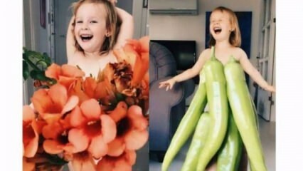 Viņa meitai izgatavoja drēbes no augļiem un dārzeņiem!