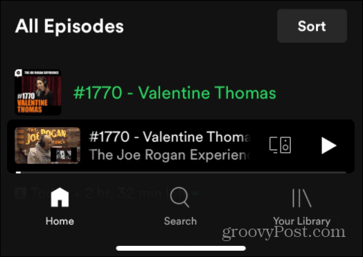 Izmantojiet Spotify balss komandas Joe Rogan JRE podcast