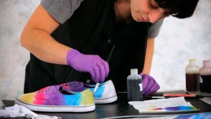 Kā krāsot auduma kurpes? 