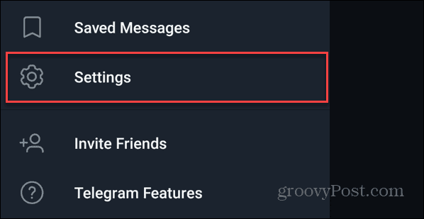 Telegrammas iestatījumi operētājsistēmā Android