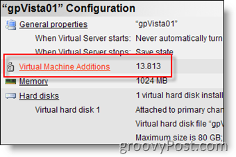 Instalējiet virtuālās mašīnas papildinājumus MS Virtual Server 2005 R2