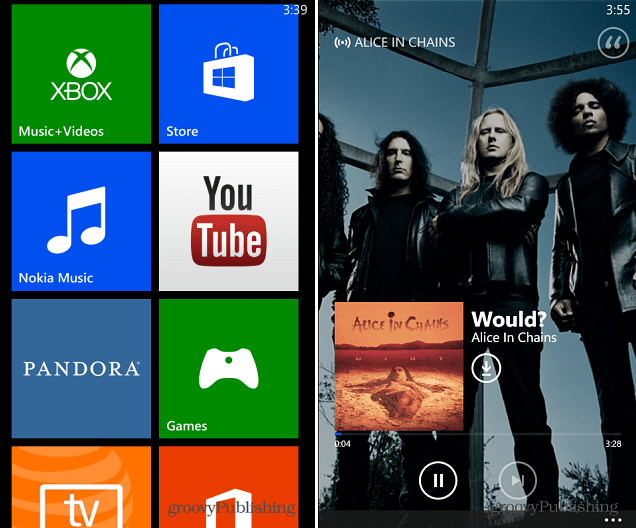 Windows Phone 8 Xbox mūzika