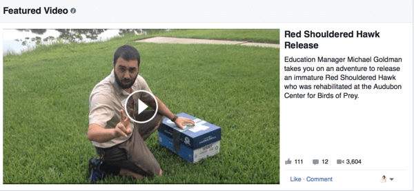 facebook vietējo video piemērs