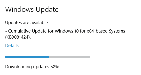 Microsoft izlaiž Windows 10 kumulatīvo atjauninājumu (KB3081424)