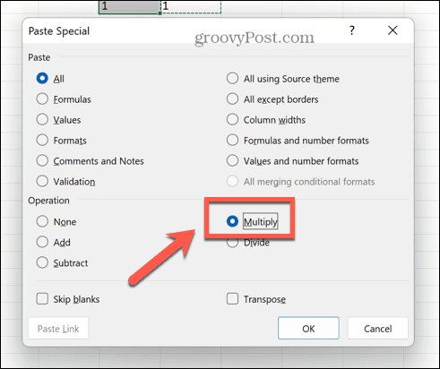 excel paste special pavairot