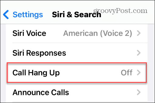 Noslēdziet tālruņa zvanu un FaceTime zvanus, izmantojot Siri