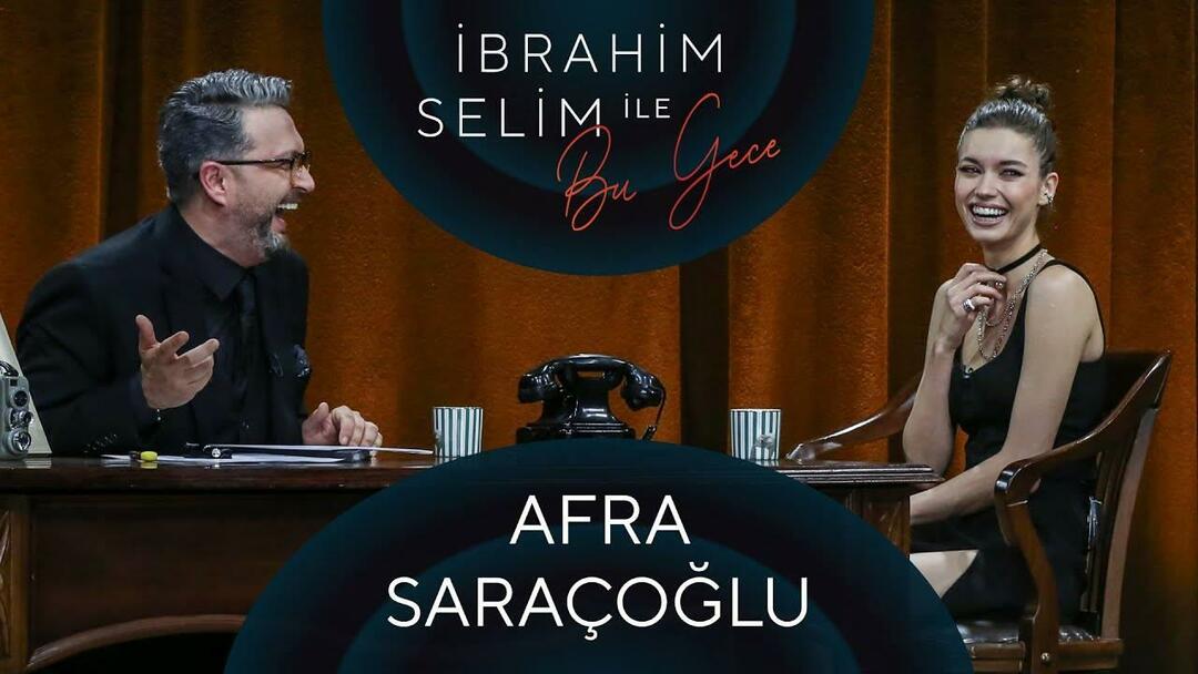Šovakar programma ar Afra Saraçoğlu İbrahim Selim