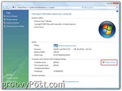 Windows 7 vai Vista sistēmas ekrāns