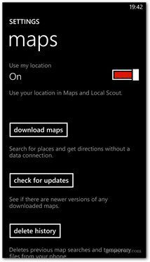 Windows Phone 8 lejupielādēt kartes