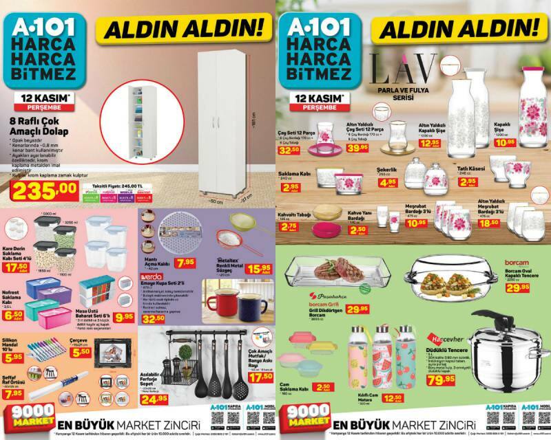 Piegādes uz mājām periods A 101 lielveikalā! Kādi ir produkti ar atlaidi 19. novembra katalogā A 101?