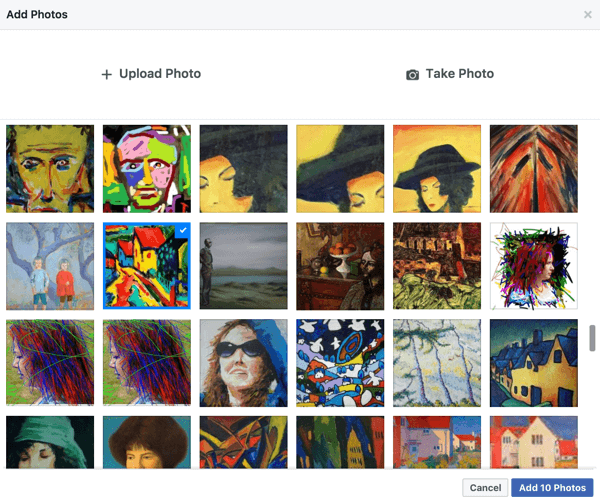 Facebook ļauj viegli izveidot slaidrādi no fotoattēliem, kurus jau esat kopīgojis savā lapā.