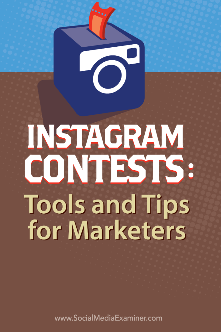Instagram konkursi: rīki un padomi tirgotājiem: sociālo mediju eksaminētājs