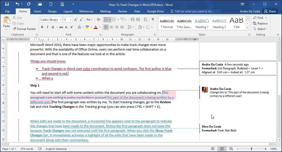 Kā izsekot Microsoft Word dokumentu izmaiņām