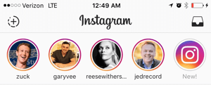 jaunākie instagram stāsti no lietotāja plūsmas
