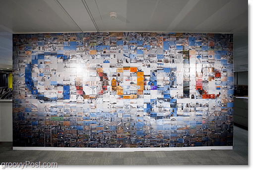 Googles milzīgais fotoattēlu mozaīkas logotips