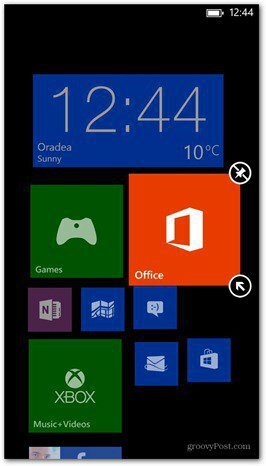Windows Phone 8 pielāgo 7. flīzes