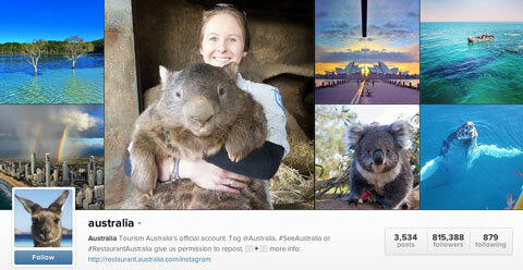 tūrisms austrālija instagram