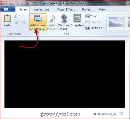 Kā pagriezt filmas failu programmā Windows Live Movie Maker