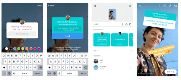 Instagram debitēja interaktīvo jautājumu uzlīmi Instagram Stories, kas ir jauns jautrs veids, kā sākt sarunas ar draugiem, lai jūs varētu labāk iepazīties.