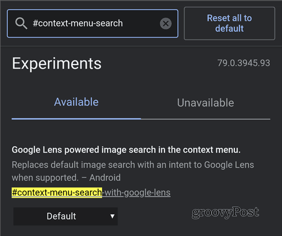 Google Lens Chrome meklēšanas iespējošana