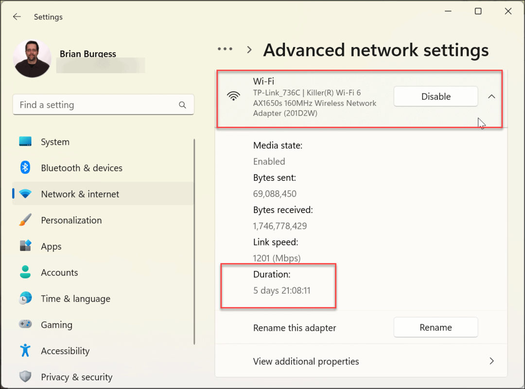 Atrodiet savu Windows 11 datora darbības laiku