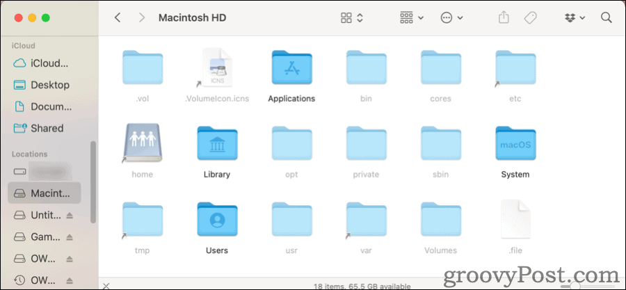 Rādīt slēptos failus operētājsistēmā Mac programmā Finder