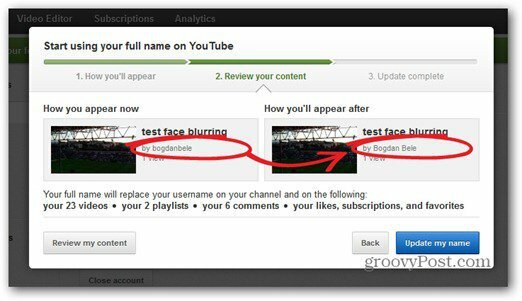 Google vēlas jūsu vārdu un uzvārdu vietnē YouTube: kā to izdarīt