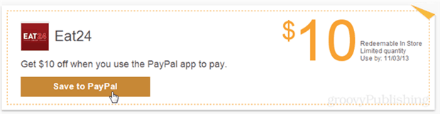 Saņemiet USD 10 bez maksas jebkurā Eat24 restorānā, izmantojot PayPal lietotni